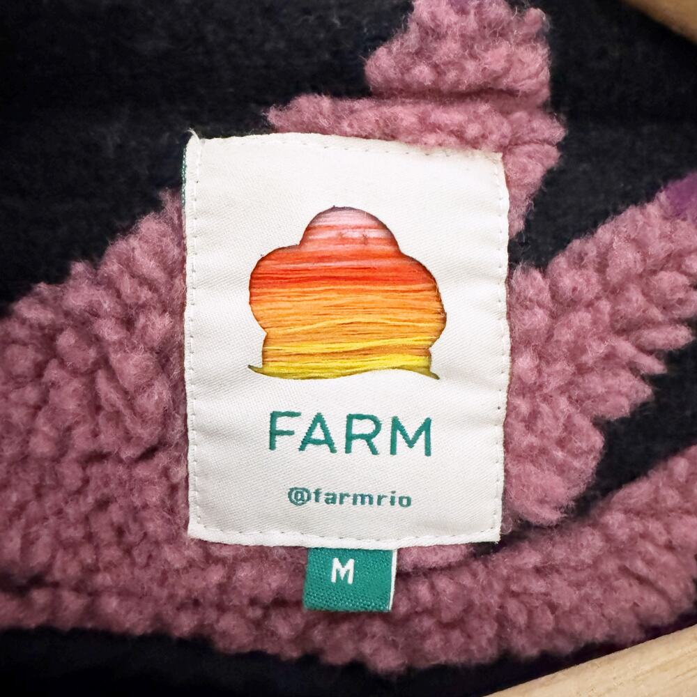 Farm Rio Banangola Fleece Cardigan (Size Medium) - Picture 5 of 12